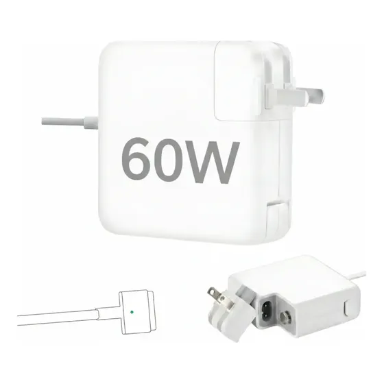 Cargador Po We 60W Negro Mag 2 T-Tip MacBook Air Pro 13 Pulgadas