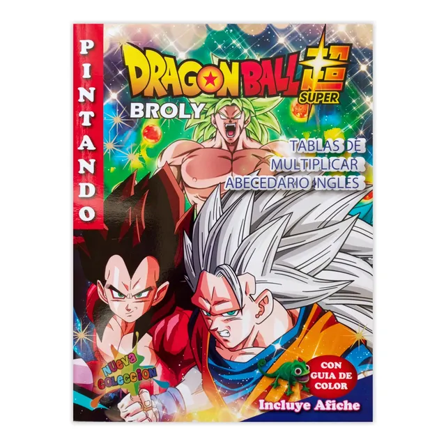 Cartilla Educativa Para Colorear Dragon Ball Super + Afiche