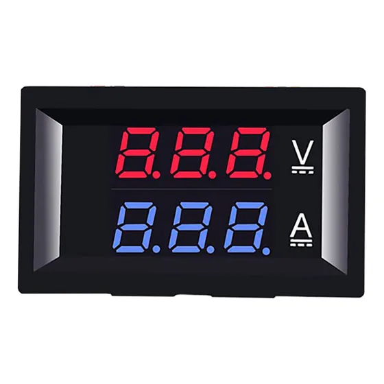 Tecneu Voltimetro Y Amperimetro 0 a 100v 10a Medicion Display Digital