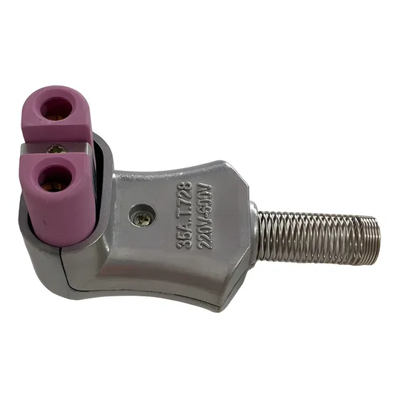 35a.t.728  Clavija Codo 35a/600 Vca Alta Temperatura