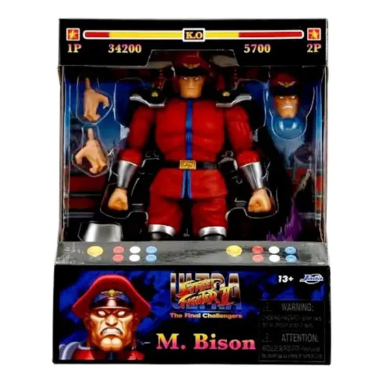 Figura M Bison Street Fighter II Ultra - Jada Toys