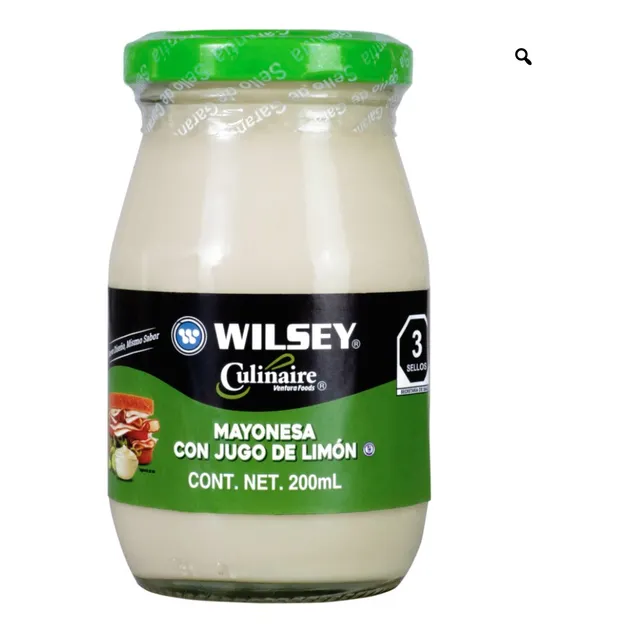 Mayonesa Wilsey Con Limon 200 Ml Caja 24 Piezas