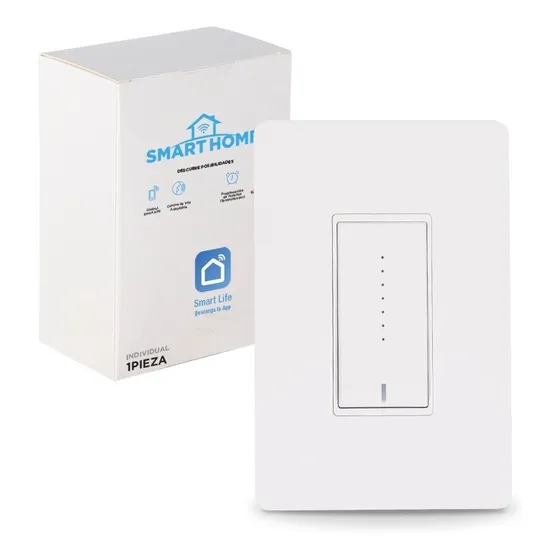 Interruptor De Pared Regulable Wifi Con Sensor Inteligente