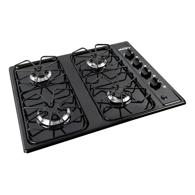 Estufa De Empotrar Abba 4 Puestos Glp Cg 4ps Ee Negro Tipo De Conexión Gas Envasado 110v