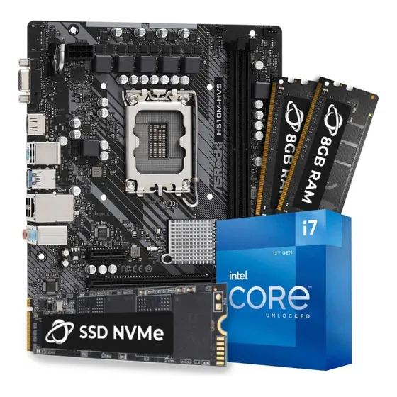 Kit Upgrade I7 12700kf + Asrock H610m-hvs + 16gb + 1tb Ssd