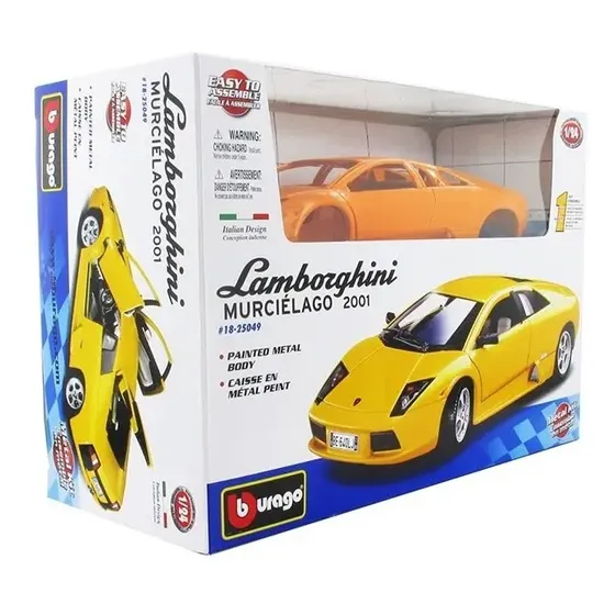 1:24 Lamborghini Murcielago 2001 - Kit De Montaje - Bburago Color Naranja