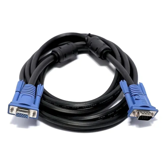 Cabo Extensor Vga Com Filtro 3 Metros Macho X Fêmea