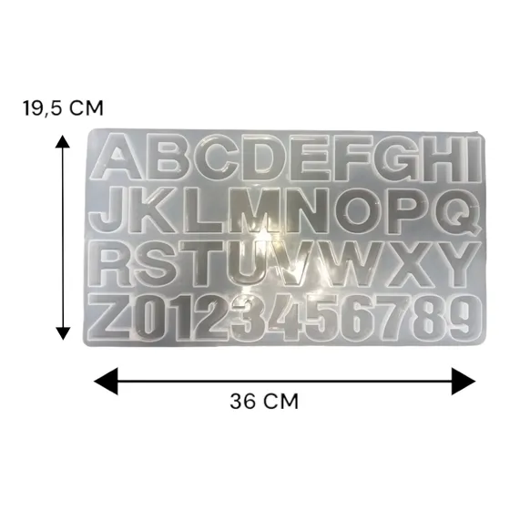 Molde Resina Epoxica Letras Numeros