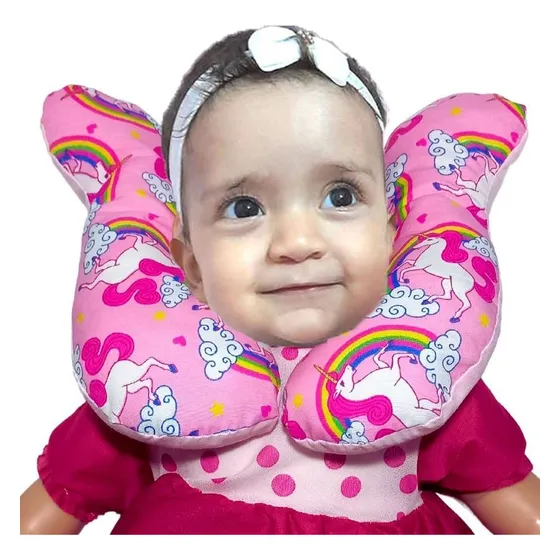 Almofada Para Pescoço Com Apoio Cabeça Bebe Cadeirinha 
