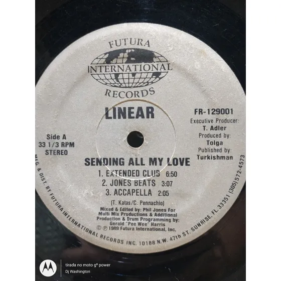 Vinil Linear - Sending All My Love (futura Record, 1989)