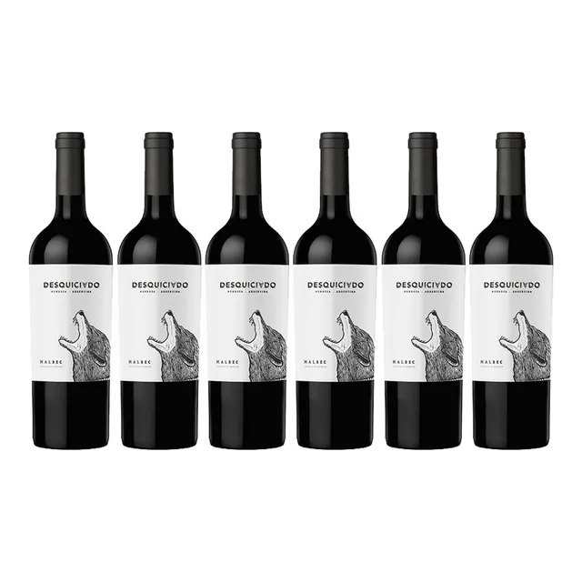 Vino Desquiciado Malbec Caja X6 750 Ml
