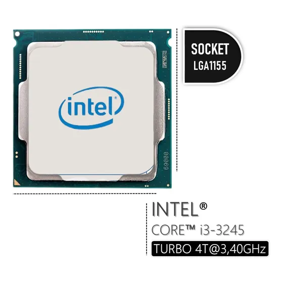 Intel® Core I3-3245, Socket 1155, 3m Cache, Up To 3.40 Ghz