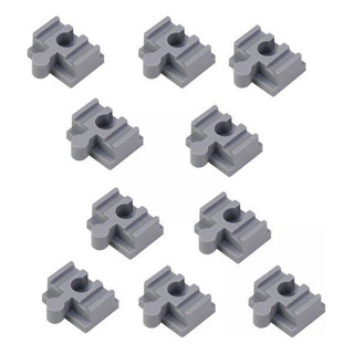 2 X 10 Piezas De Accesorios De Vía De Tren De Madera, Gris 2 X 10 Piezas De Accesorios De Vía De Tren De Madera, Gris