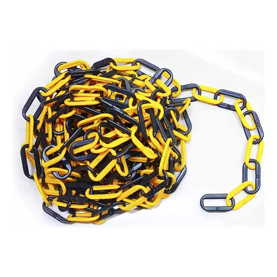 Cadena Plastica Pvc Amarilla Y Negro