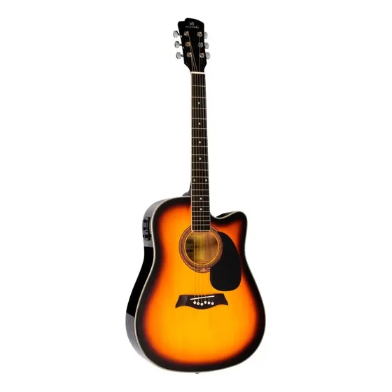 Violão acústico Michael VMF361 para destros sunburst