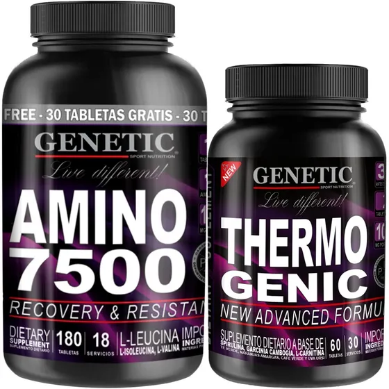 Masa Muscular Definida Dieta Thermogenic Amino 7500 Genetic