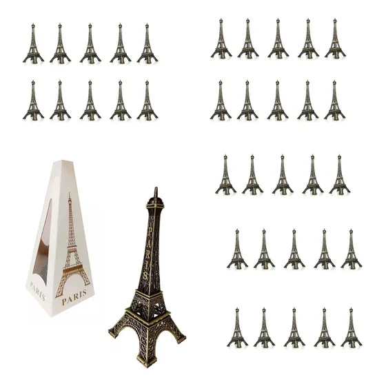 Pack X100 Torre Eiffel 13 Cm De Metal Souvenir Francia Paris