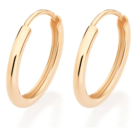 Brinco Rommanel Argola Banhado A Ouro - 527165