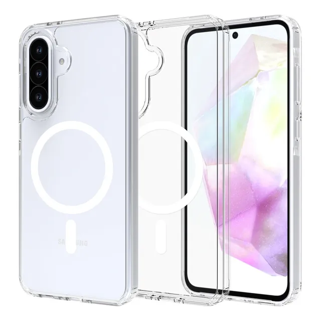 Funda Magnética Transparente Samsung A26 A56 S25 Ultra