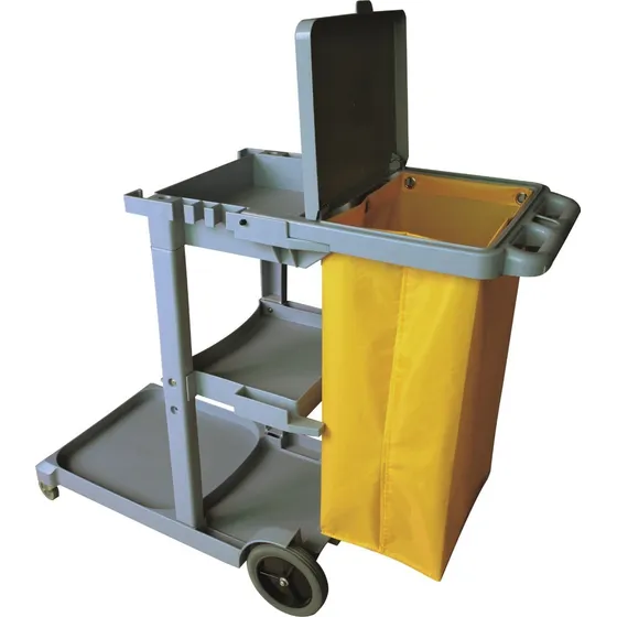 Dilpex Multiservicios Carro De Limpieza 1.2m De Alto Color Gris
