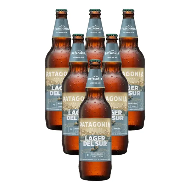 Cerveza Patagonia Lager Del Sur Lata 730 X 6 Uni