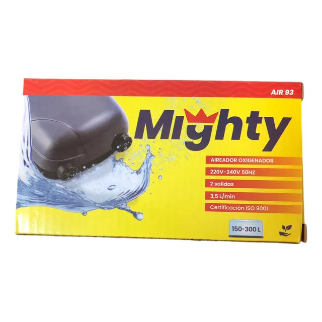 Aireador Doble Salida 93  Hidroponia Acuarios Mighty