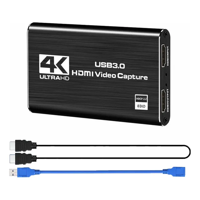 Tarjeta De Captura De Video 4k: 1080p 60 Fps Para Juegos/tra