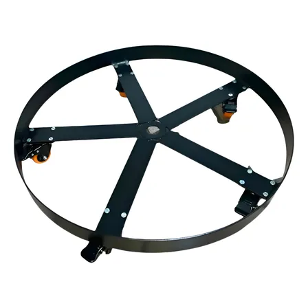 Carro Tartaruga Para Transporte De Tambor Até 300 Kg Preto