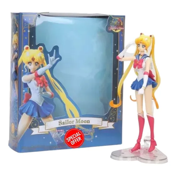Figura Articulada Pretty Guardian Sailor Moon Con Caja 14cm
