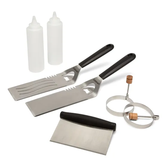 Kit D/utensilios Para Plancha 7pzas Acero Inox. Cuisinart