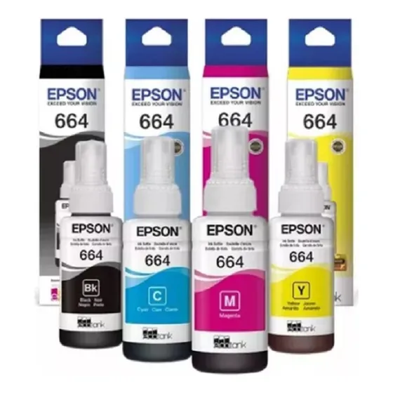 Tintas Epson T664 Original Ecotank Para L210 L220 L355 L475
