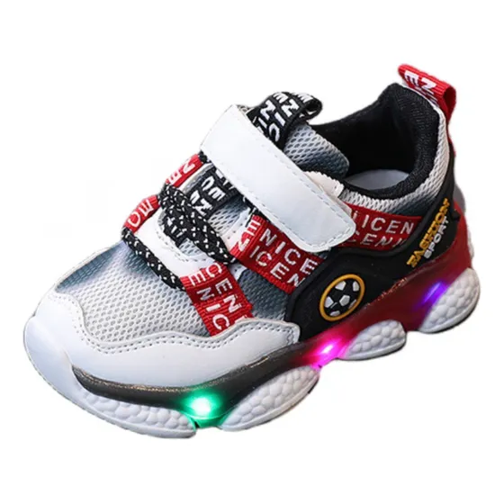 Zapatos De Tenis Deportivos Transpirables Para Niños Con Luz