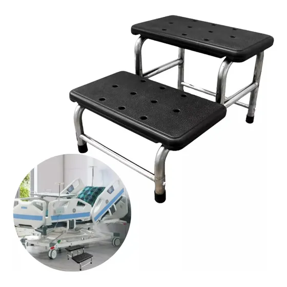 Escabel Clinico Antideslizante 2 Peldaños Catre Reposa Pies Medclean Solutions