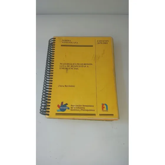Norma Covenin 2670 2001 Materiales Peligrosos