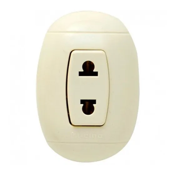 Toma Corriente Superficial Bticino P56 Oval 16a 127/250v 