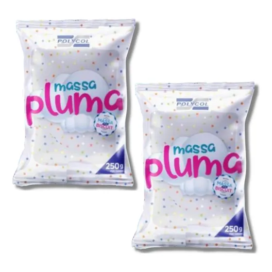 2 Massa Pluma Polycol De Biscuit - Preço De Atacado