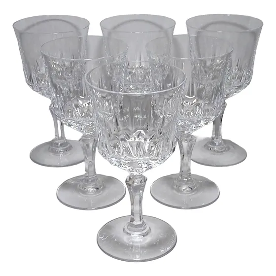 Juego De 6 Copas En Cristal D´arques 16 Cms