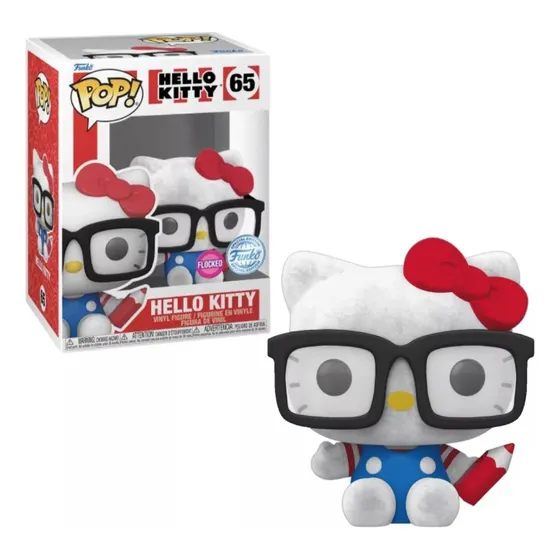 Hello Kitty Nerd Funko Pop Hello Kitty Flocked 65 Exclusivo