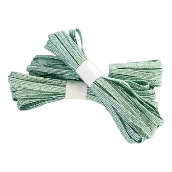 Elastico Glitter Menta Para Agendas