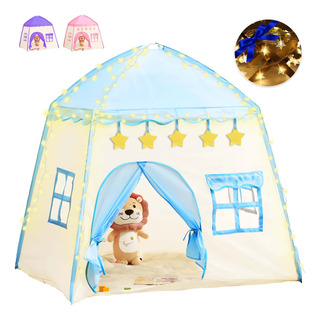 Tienda Niños Carpa Castillo Con 5m Luces De Estrella Tienda Niños Carpa Castillo Con 5m Luces De Estrella