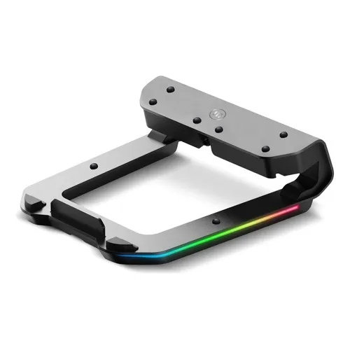 Base Aluminio Maxell Para Notebook Hasta 19 Rgb + 4 Usb Port Color Negro