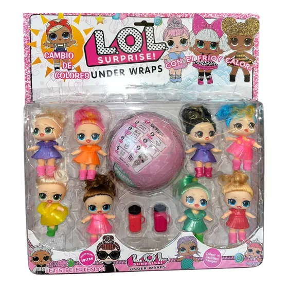 Kit 8 Bonecas Lol Com Bola Surpresa