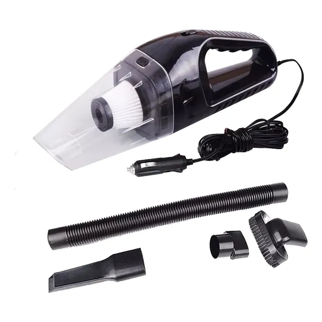 Aspiradora Auto 12v + 4 Piezas Extra
