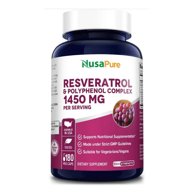 Resveratrol 1200mg - 180 Capsulas