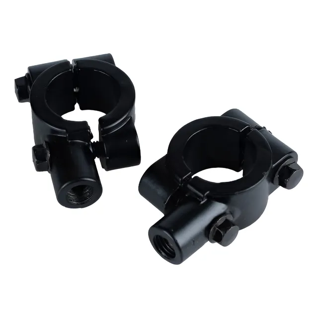Set De 2 Soporte Para Espejo Manillar Volante Moto Hilo 10mm