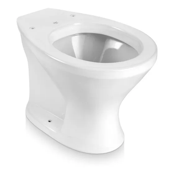 Combo Bacia Convencional Infantil + Acessórios De Instalação Cor Branco