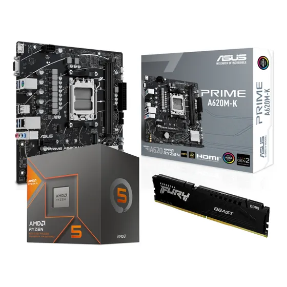 Combo Actualización Pc Amd Ryzen 5 8600g Mother 16gb Ram