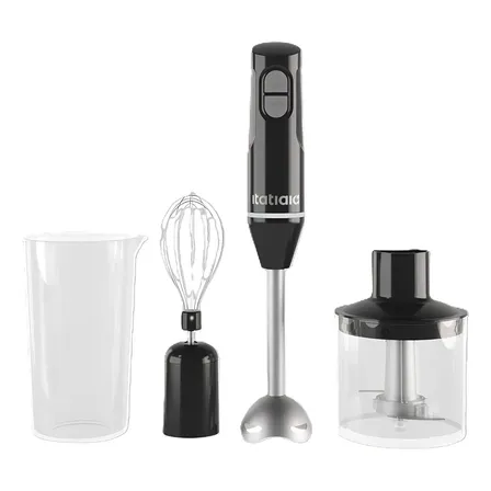 Mixer Portátil De Mão 3 Em 1 Inox Mid Itatiaia 110v Preto