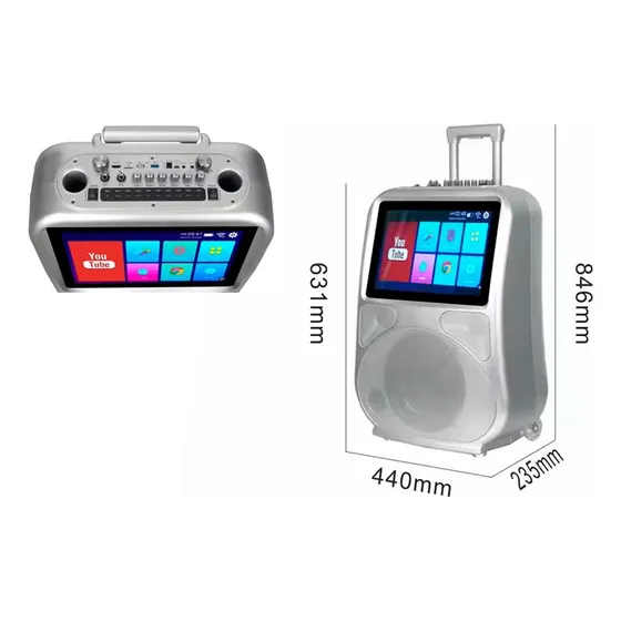 Corneta Con Pantalla  Karaoke Pantalla Táctil 14 Pulgadas