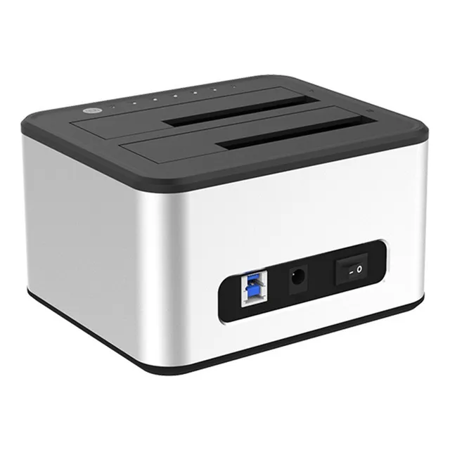Docking Doble Usb3.0 Sata Disco Hdd Ssd 2,5-3,5 Clonar Ulink